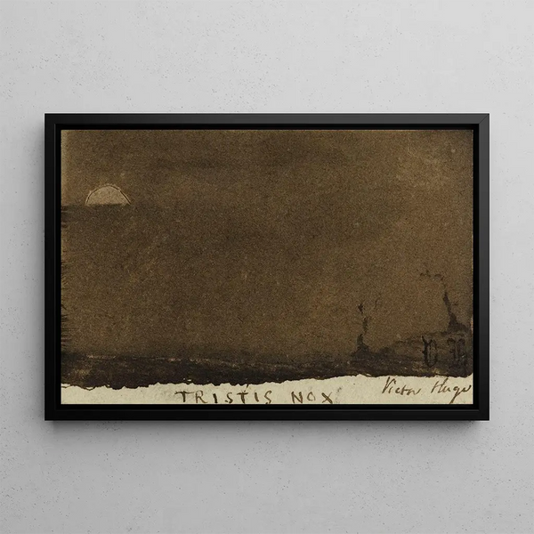 Tristis Nox - Victor Hugo — framed artwork on a wall