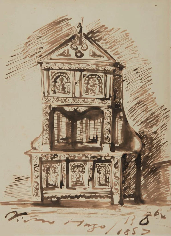 A sideboard - Victor Hugo — framed artwork on a wall