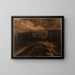 View of Paris - Victor Hugo — framed artwork on a wall