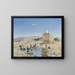 An Oasis - Victor Huguet — framed artwork on a wall