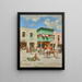 A Turkish Market - Victor Huguet — framed artwork on a wall