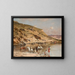 Baignade de chevaux - Victor Huguet — framed artwork on a wall