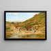Caravan in the Desert - Victor Huguet — framed artwork on a wall
