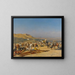 Marché dans le désert - Victor Huguet — framed artwork on a wall