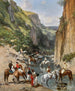 Cavaliers dans un ravin - Victor Huguet — artwork view
