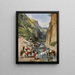 Cavaliers dans un ravin - Victor Huguet — framed artwork on a wall