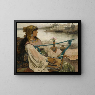 La lyre - Victor Lagye — framed artwork on a wall