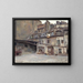 La cour de l'auberge du Cheval Blanc, rue Mazet - Victor Marec — framed artwork on a wall