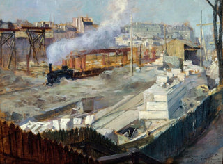 Les travaux de la nouvelle gare d'Orléans - Victor Marec — artwork view
