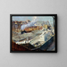 Les travaux de la nouvelle gare d'Orléans - Victor Marec — framed artwork on a wall
