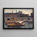 Les travaux du métropolitain au pont Notre-Dame - Victor Marec — framed artwork on a wall