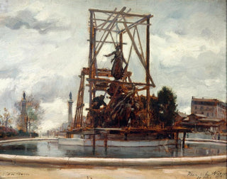 Mise en place du monument du Triomphe de la République - Victor Marec — artwork view