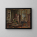 Salon Painting of the 13 quai de Conti, M. Pigoreau - Victor Marec — framed artwork on a wall