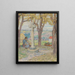 Village Scenes - Victor Menu — framed artwork on a wall