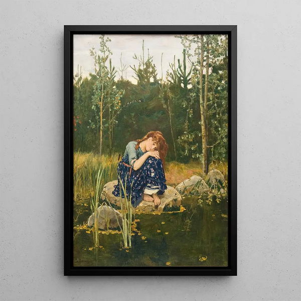 Akenushka - Victor Mikhailovich Vasnetsov — framed artwork on a wall