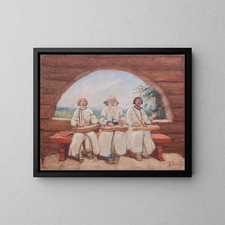 Guslière - Victor Mikhailovich Vasnetsov — framed artwork on a wall