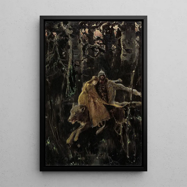 Ivan Tsarevich - Victor Mikhailovich Vasnetsov — framed artwork on a wall