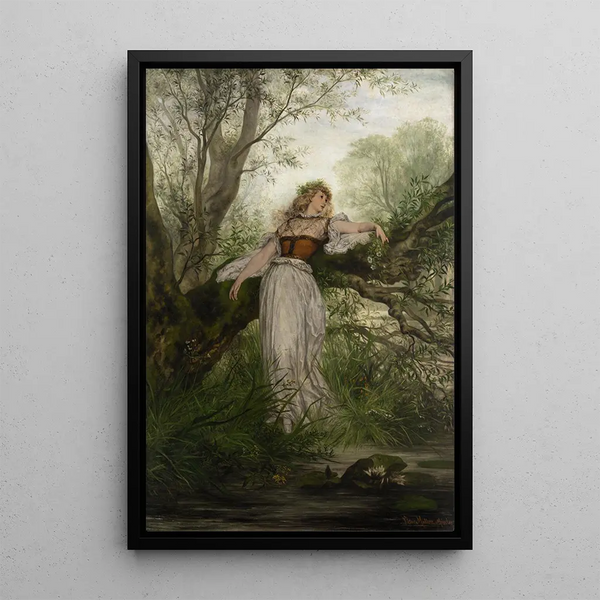 Ophelia - Victor Müller — framed artwork on a wall