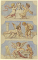 Allégories de la sculpture, de l'architecture et de la peinture incarnées par des putti - Victor Müller — artwork view