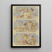 Allégories de la sculpture, de l'architecture et de la peinture incarnées par des putti - Victor Müller — framed artwork on a wall
