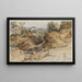 Les collines sabines et Rocca Santo Stefano vues de Civitella - Victor Paul Mohn — framed artwork on a wall