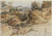 Les collines sabines et Rocca Santo Stefano vues de Civitella - Victor Paul Mohn — artwork view