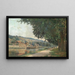 Banks of the Oise in Vexin - Victor Vignon — framed artwork on a wall