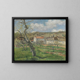 Les coteaux d'Auvers - Victor Vignon — framed artwork on a wall