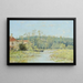 A boat on the river - Viollet-le-Duc — framed artwork on a wall