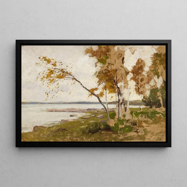 Landscape Study Painting - Victor Westerholm — framed artwork on a wall