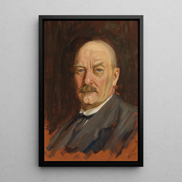 Self-portrait - Victor Westerholm — framed artwork on a wall