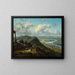 The meander seen from Mount Holyoke - Victor de Grailly — framed artwork on a wall