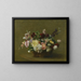 Basket of Various Flowers - Victoria Fantin-Latour — framed artwork on a wall