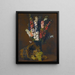 Pieds d'alouette et raisins blancs - Victoria Fantin-Latour — framed artwork on a wall