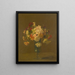 Vase with Carnations - Victoria Fantin-Latour — framed artwork on a wall
