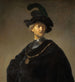 Old man with a gold chain - Rembrandt van Rijn — artwork view