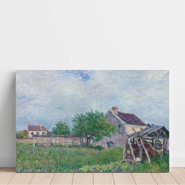 Reproduction of the painting Old Cottage in Sablons - Alfred Sisley
