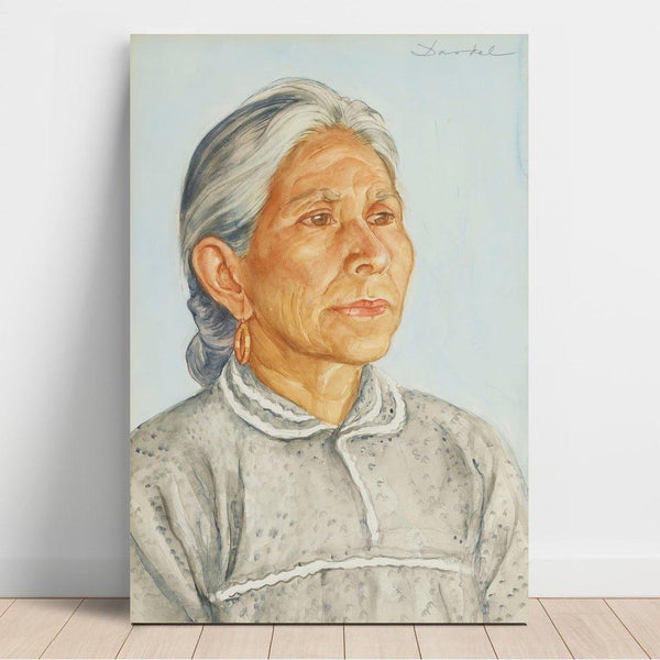 Reproduction of the painting of Mexican old woman - Nils Dardel