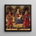 Virgin and Child with Two Saints John - Sandro Botticelli — framed artwork on a wall