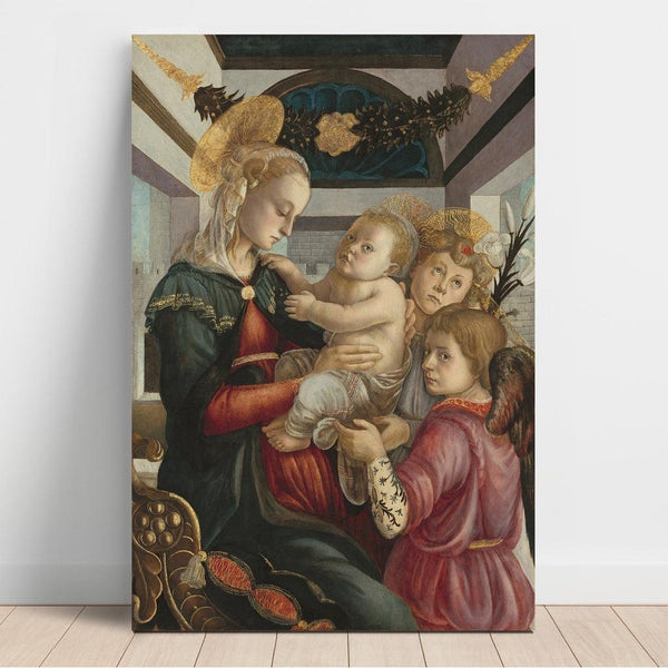 Reproduction of the painting Virgin and Child with Angels - Sandro Botticelli