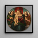 Virgin and Child with Angels - Master of the Holden Tondo — framed artwork on a wall