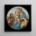 Virgin and Child with the Young Saint John the Baptist - Sandro Botticelli — framed artwork on a wall