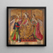Virgin and Saints - Jaume Huguet — framed artwork on a wall