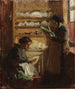 La cuisine de Skagen avec deux personnages - Viggo Johansen — artwork view