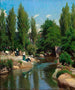 Washing laundry by a stream in Brittany - Viggo Pedersen — artwork view