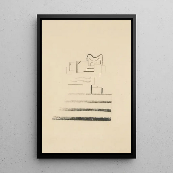 Original Drawings 09 - Viking Eggeling — framed artwork on a wall