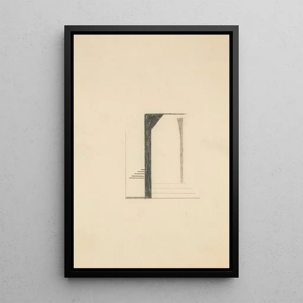 Drawings original 12 - Viking Eggeling — framed artwork on a wall