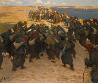 Foule de pèlerins - Viktor Ivanovich Zarubin — artwork view