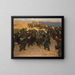 Foule de pèlerins - Viktor Ivanovich Zarubin — framed artwork on a wall