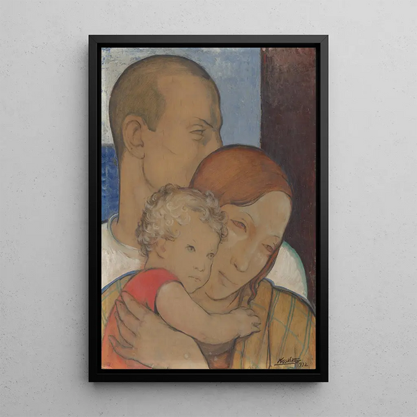 Family Painting - Viktor Kiss — framed artwork on a wall